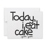 Today i eat cake (Birthday) invitations
