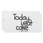 Today i eat cake (Birthday) photo cards