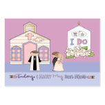 Today I Marry My Best Friend Table Placement Business Card