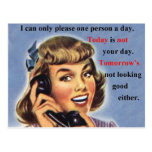 Today is not your day retro image mug post cards