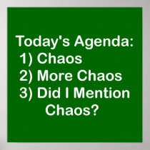 Today's Agenda: Chaos Print