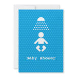 Today's Best! Baby shower icon with polka dots Invitations