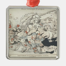 Today's Europe', 1887 Christmas Ornament