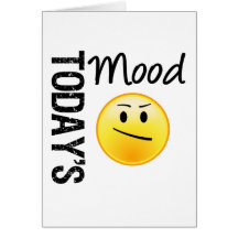 Today's Mood Emoticon Annoyed Card
