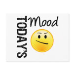 Today's Mood Emoticon Annoyed postcards