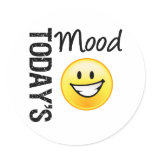 Today's Mood Emoticon Bright Smile stickers
