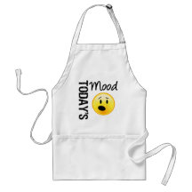 Today's Mood Emoticon OMG Aprons