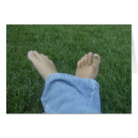 Today's Nourishment Card: Walk Barefoot
