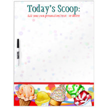Today's Scoop.To do list.Specials.Ice cream shop.
