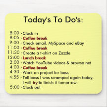 Today's To Do's Mouse Mats