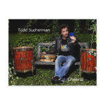 Todd Sucherman Garden Bench "Cheers" Postcard