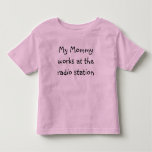 TODDLER - Mummy works at the radio station t-shirts