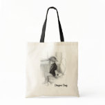 TODDLER ON TOILET, ART, DIAPER BAG
