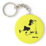 Toddler riding scooter keychains