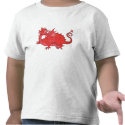 Toddler T-shirt with Cute Red Dragon shirt