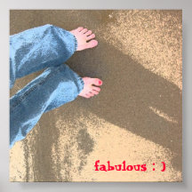 Toes in the Sand Poster