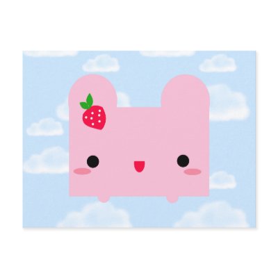 Tofu Bunny Postcards by kawaii