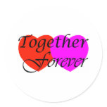 Together Forever Hearts stickers