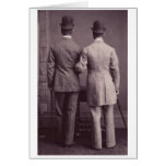 Together Forever Male Men Gay Greeting Card Vintag