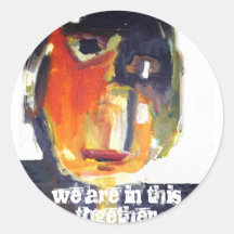 Together Round Stickers