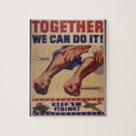 Together we can do it WWII Propaganda Jigsaw Puzzle