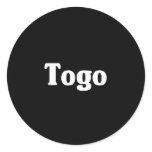 Togo Classic Style Round Stickers