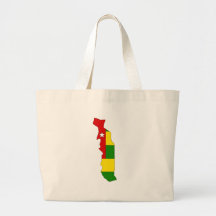 Togo Flag Map full size Bag