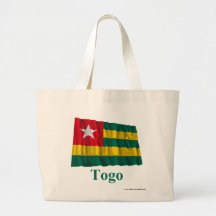 Togo Waving Flag with Name Canvas Bag