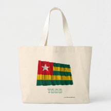 Togo Waving Flag with Name Tote Bag