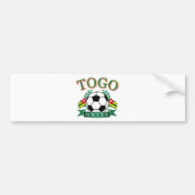 Togolese Soccer Designs Bumper Sticker