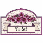 "Toilet" - Decorative Sign - 39 photo sculptures