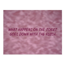 Toilet Humour Post Card