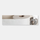 Toilet paper bumper sticker
