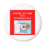 toilet paper insult refrigerator magnet