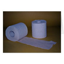Toilet paper Photo Greeting Cards