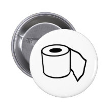 Toilet paper roll buttons