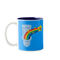 Toilet Rainbow Coffee Mug