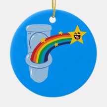 Toilet Rainbow Ornaments