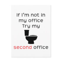 Toilet second office funny tee