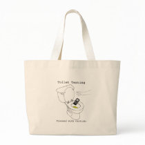 Toilet Texting Tote Bag