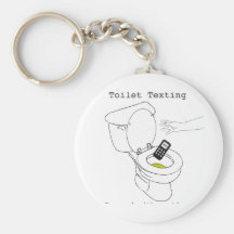 Toilet Texting Key Chains