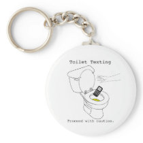 Toilet Texting Keychain