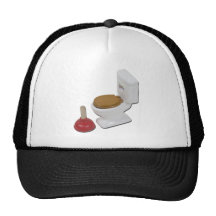 ToiletLargePlunger051411 Trucker Hats