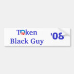 Token Black Guy Bumper Sticker