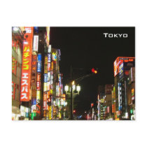 Tokyo by night post cards