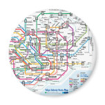 Tokyo Subway Map Fridge Magnet