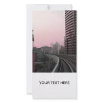 Tokyo Train tracks Photo Card Template