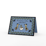 Tole Duckling New Baby Boy Congratulations Card