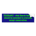 tolerance bumper stickers