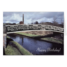 Toll End Works bridge, Netherton Greeting Card